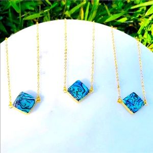 Diamond Abalone Shell Necklace